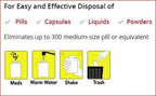 Pill Terminator - Best Safe Rx Pharmaceutical Med Destroyer & Disposal Container - Dispose Old RX Medication Drugs, Pill & Liqui
