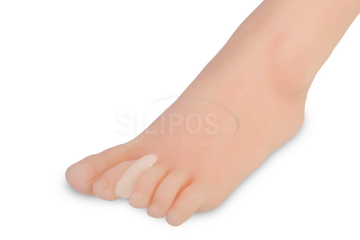 Silipos 11605 Gel Toe Spreader - (Pack of 15) Toe Spacer Relieves Bunion, Corn, Callus Pain - Toe Isolator with Mineral Oil. Foo