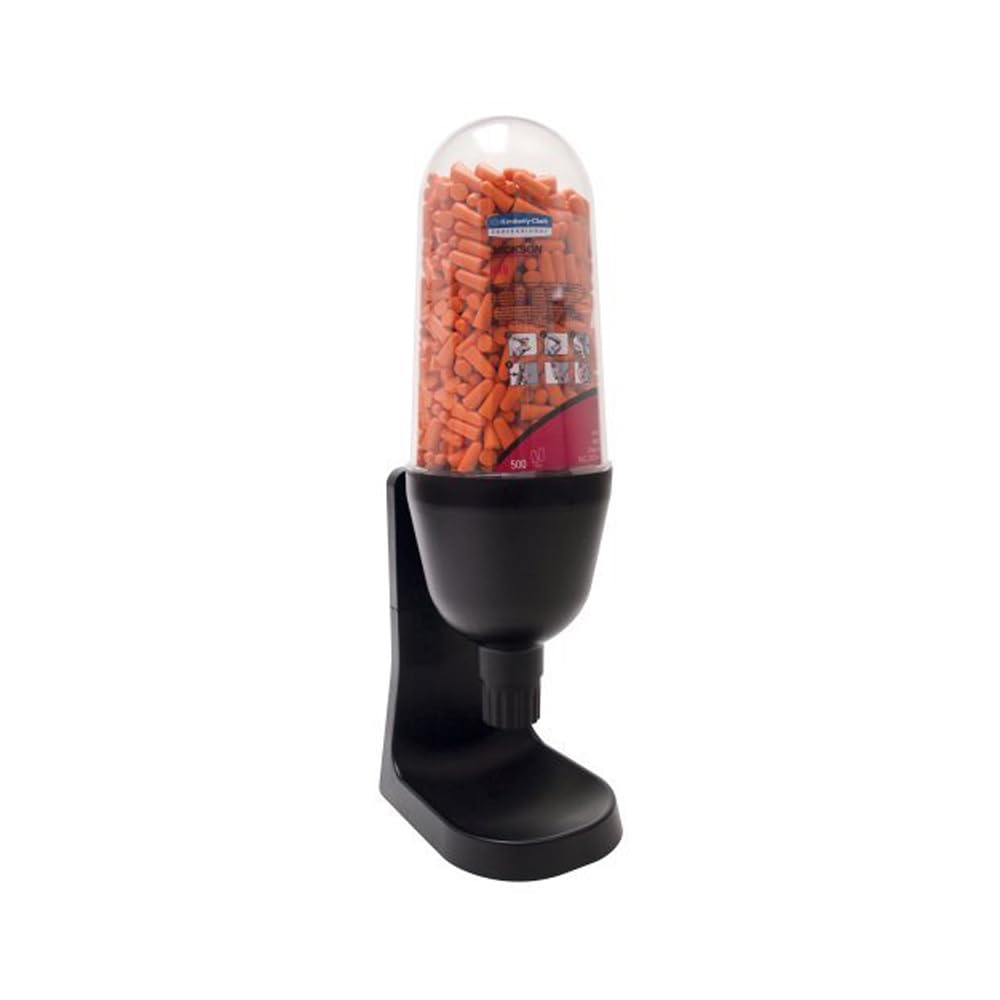 Jackson Safety Disposable Foam Ear Plugs Dispenser, Wall Mountable, Black, 25708
