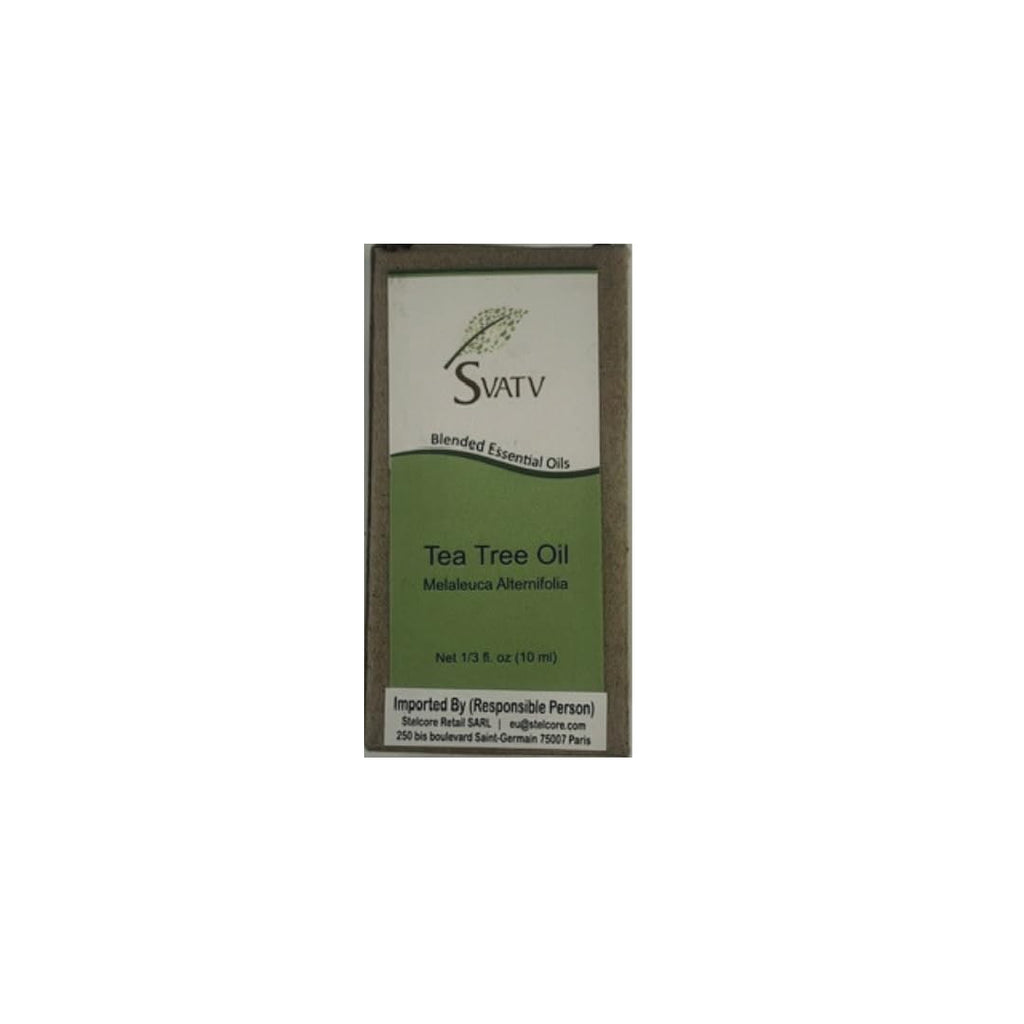 SVATV Tea Tree Essential Oil Therapeutic Grade Aromatherapy Oils Fragrance Oil for Diffuser Yoga Massage & DIY Personal Care 10 