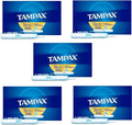 Tampax Tampons Regular Absorbency - 10 ct, Pack of 5