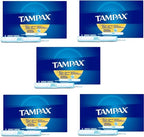 Tampax Tampons Regular Absorbency - 10 ct, Pack of 5