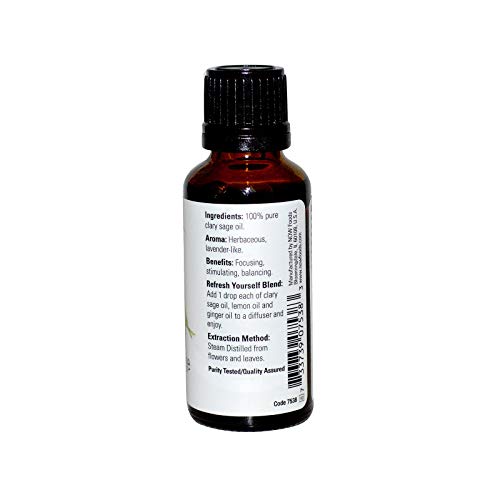 100% Pure Clary Sage 1 fl Ounce (30 ml) Liquid