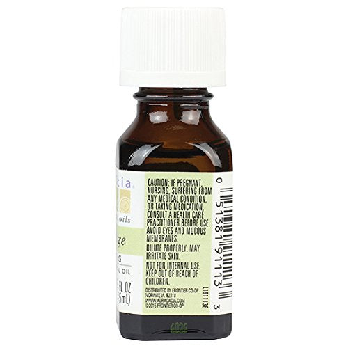 Aura Cacia Essential Oil, Balancing Clary Sage, 0.5 fluid ounce (Pack of 2)