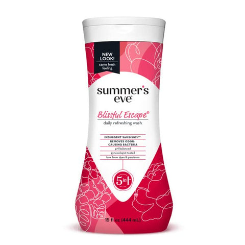 Summer's Eve Blissful Escape Daily Refreshing Feminine Wash, Removes Odor, pH balanced, 15 fl oz. (Pack of 2)