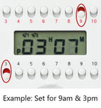 e-Pill 4 Times a Day x 7 Day Weekly Pill Organizer, Vitamin and Medicine Pill Box Reminder - with Timer