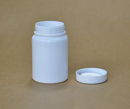 12PCS Plastic Round Container Bottles Storage Holder Dispenser Holder Organizer(White) (100ml)