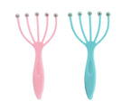 WOIWO 2 PCS Head Massager Head Massage Claw Ball Massage Manual Head Massager Scalp Massager