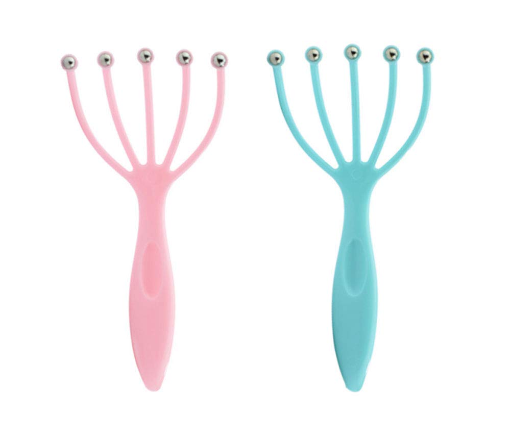 WOIWO 2 PCS Head Massager Head Massage Claw Ball Massage Manual Head Massager Scalp Massager