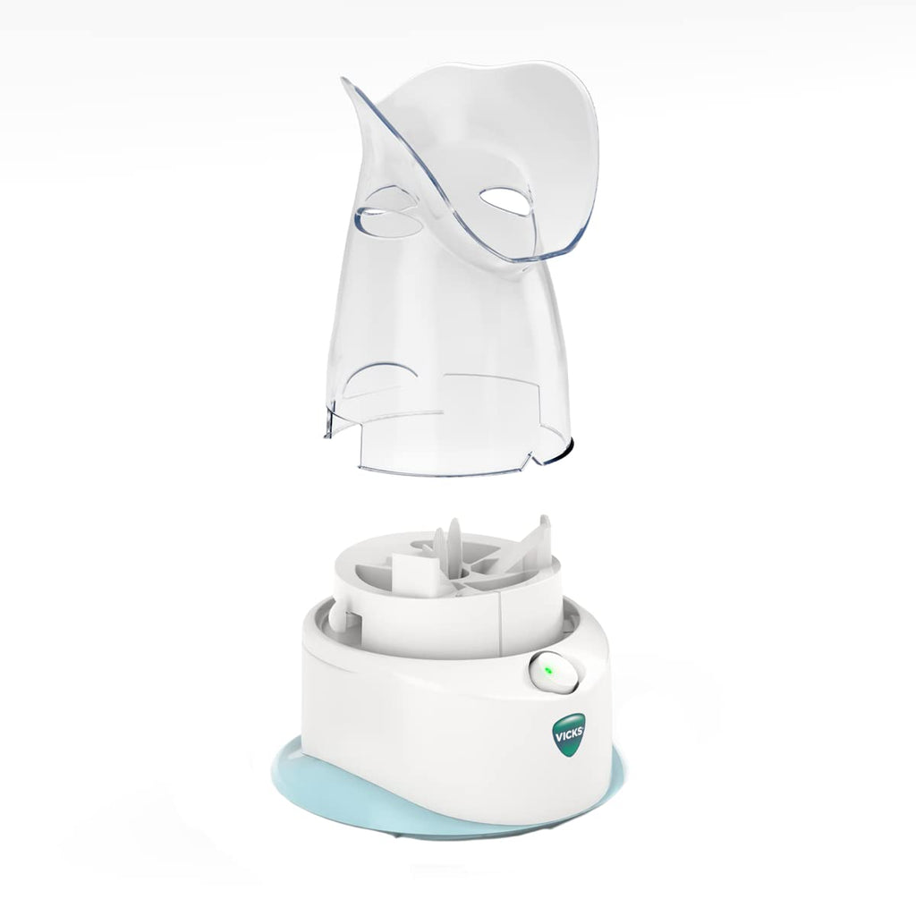 Vicks V1200 Personal Steam Inhaler with Soft Face Mask for Targeted Steam Relief, Aids with Sinus Problems, Congestion, Cough, U