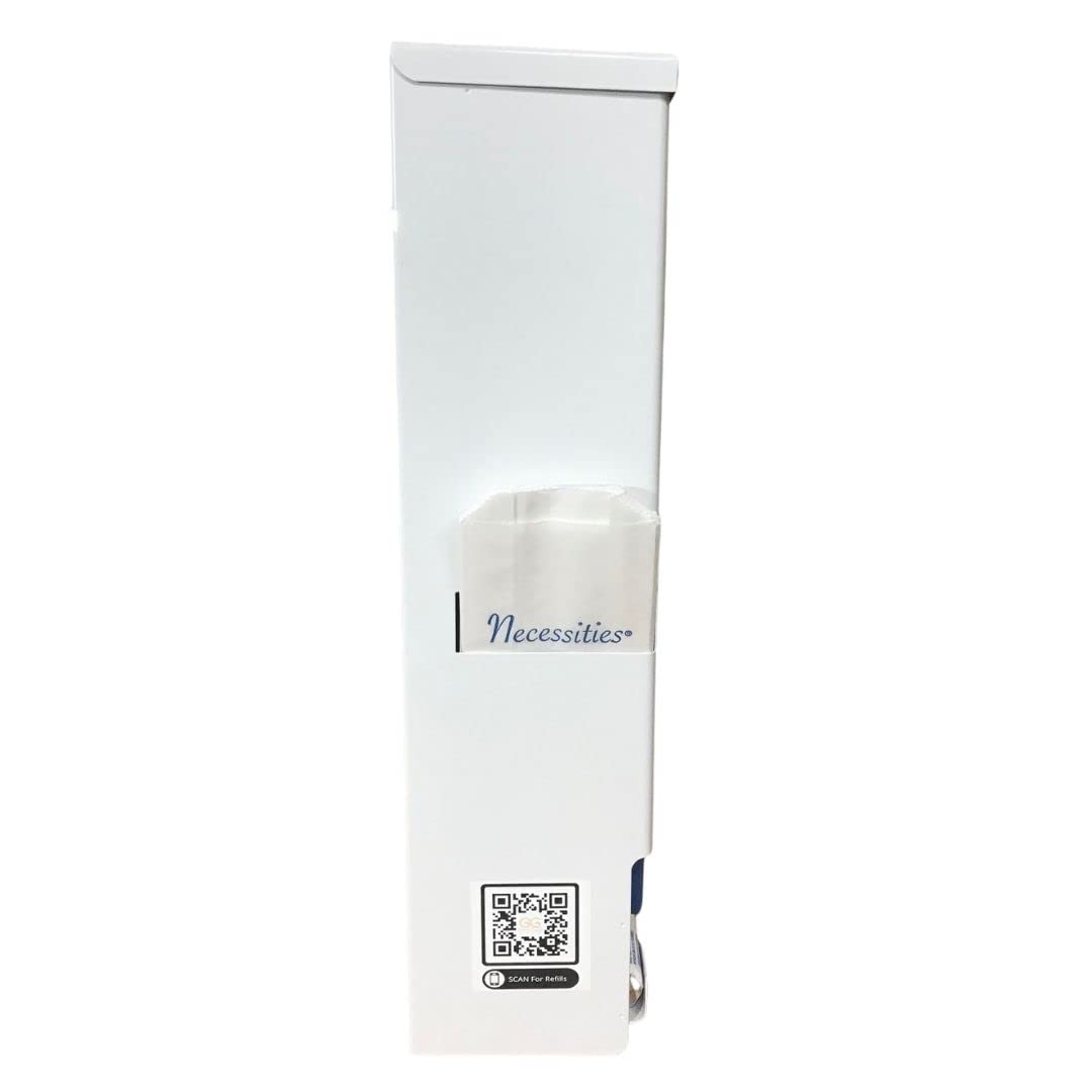 Sanitary Napkin and Tampon Dispenser Prefilled Free Vending White Metal