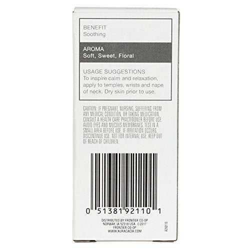 Aura Cacia Roll-On Essential Oil Blend, Lavender, 0.31 Ounce (Pack of 12)