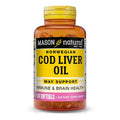 MASON NATURAL Cod Liver Oil Plus Vitamin A & D3 - Healthy Heart and Brain Function, Improved Immunity, Supports Overall Health, 