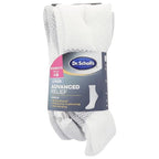 Dr. Scholl's Women Advanced Relief - 2 & 3 Pair Packs Socks, White, 6.5-12 US