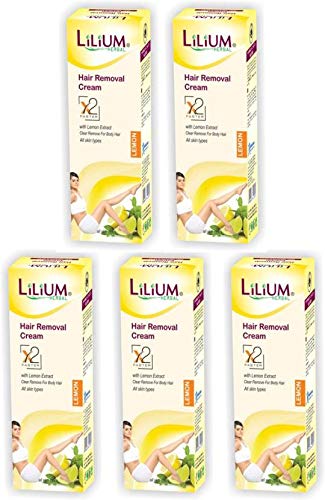 Lilium Herbal Lemon Hair Removal Cream Cream (50 g, Set of 5)
