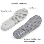 riemot 2 Pairs Shoe Insoles for Men Breathable Honeycomb Sport Inserts Cushioning Running Sneakers Insole Water Shoes Replacemen
