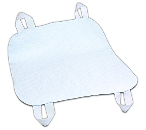 Essential Medical Supply Quik-Sorb 34 x 35 Brushed Polyester Reusable Underpad with Nylon Positioning Straps