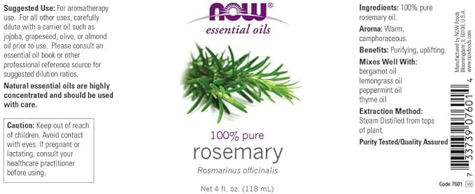 Now Foods: Rosemary Oil, 4 oz (2 pack)