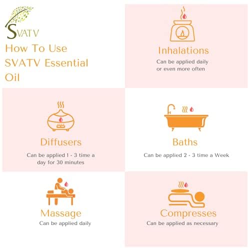 SVATV Grapeseed Essential Oil Therapeutic Grade Aromatherapy Oils Fragrance Oil for Diffuser Yoga Massage & DIY Personal Care 10