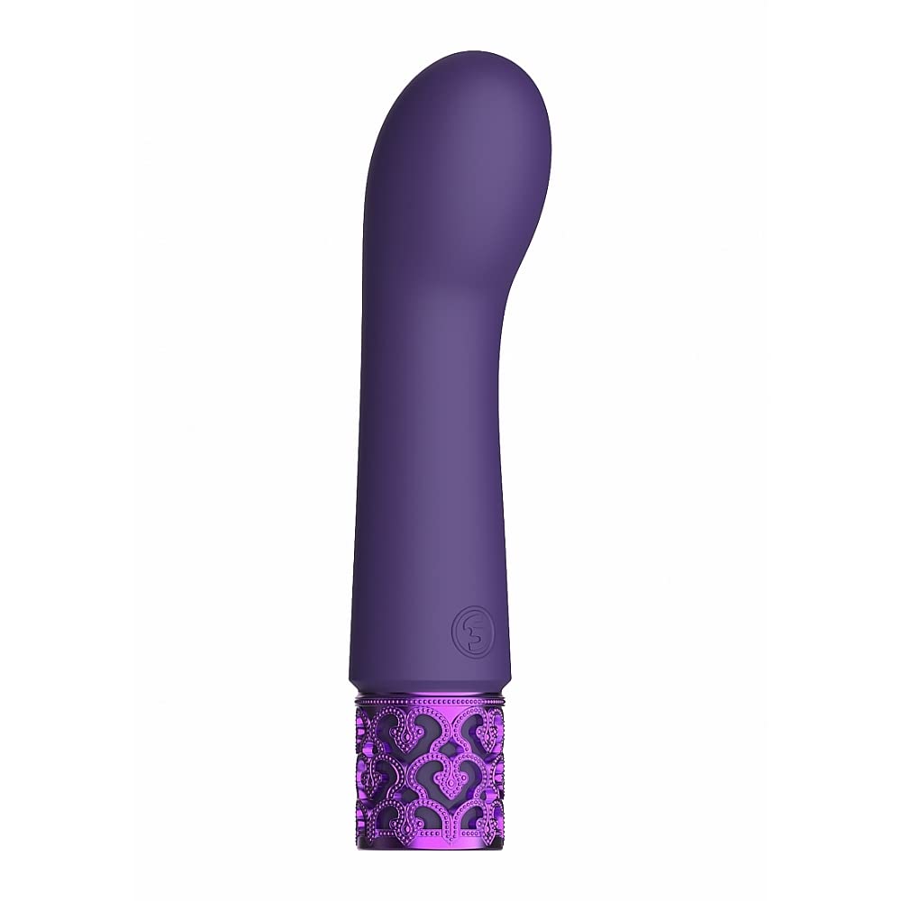 Royal Gems Bijou Curved Bullet Vibr Pur ROY007PUR