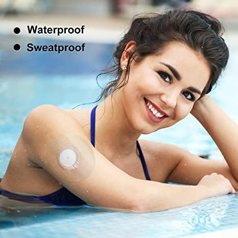 Freestyle Sensor Covers 40Pack, Libre 1/2/3 Sensor Covers Waterproof Sensor Patches for Enlite Medtronic Guardian CGM Tape, Non-