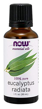 NOW Essential Oils, Eucalyptus Radiata Oil, Revitilizing Aromatherapy Scent, Steam Distilled, 100% Pure, Vegan, Child Resistant