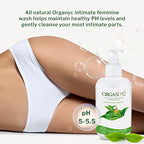 Organyc Feminine Hygiene and Intimate Wash with Tea Tree, 250 ML