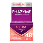 Phazyme Ultra Strength 180 mg Anti-Gas Softgels 48 Count (Pack of 2)