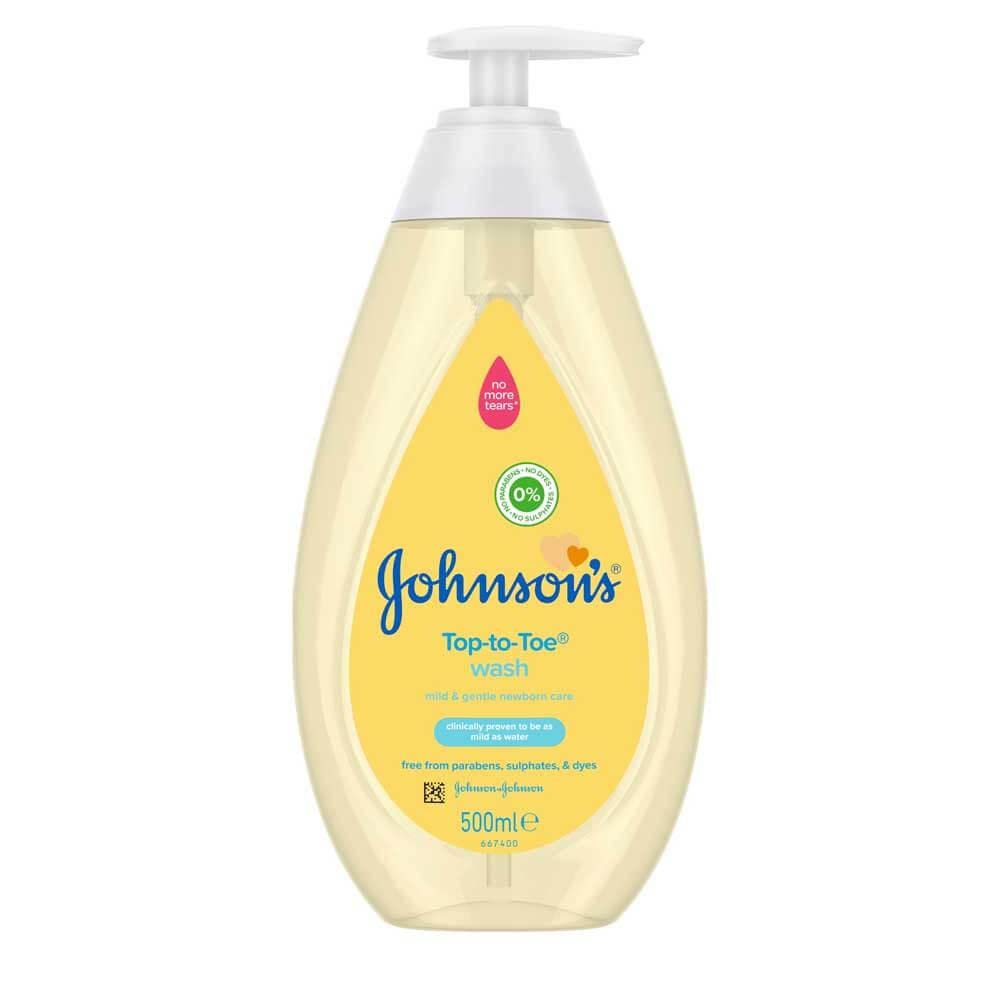 Johnsons Baby gel nettoyant haut aux orteils, 500 ml