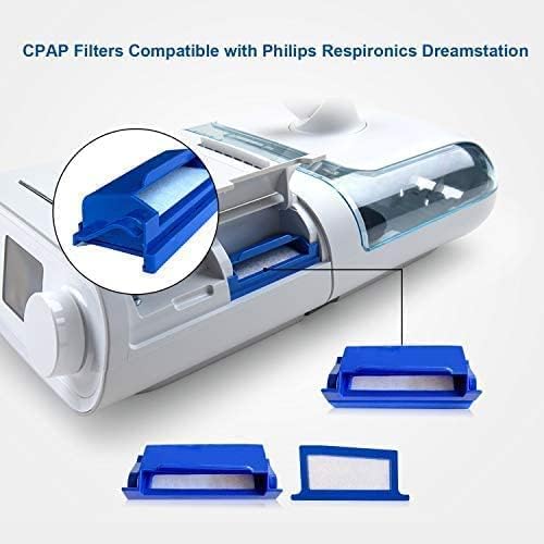 Longevity Turtle 16 Pcs CPAP Filters Compatible with DreamStation1, Replacement Filter Kit Includes 4 Pollen Filter and 12 Dispo