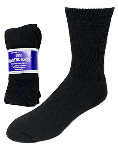 Diabetic Socks, Creswell Diabetic Socks, 12 Pack (1 Dozen Pairs), for Men and Women, Medical Socks for Neuropathy, Edema, Diabet