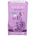 Natracare Natural Traditional Style Night Time Maxi Pads, Individually Wrapped, Without Wings in Plant-Based Bag (1 Pack, 10 Pad