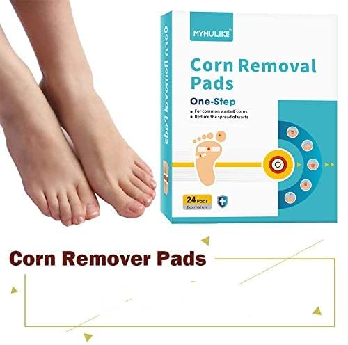 MYMULIKE Corn Remover Pads for Feet Toes, Extra Strength Corn Removal - Fast Effective Foot Corn Remover for Bottom of Foot, Lar