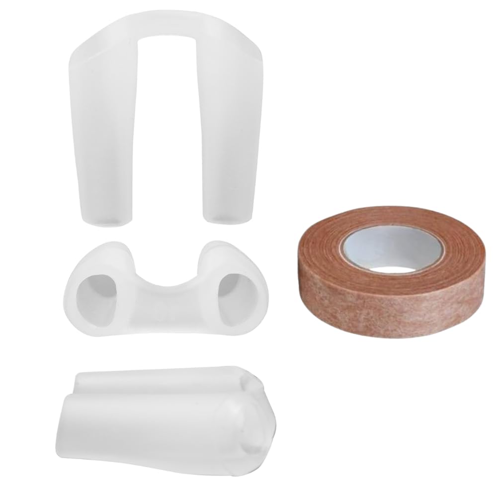 Nostril Retainer and Micropore Surgical Tape 0.5 Wide | Nostril Retainer For Post-Rhinoplasty | Nose Retainer | Soft Silicone | 