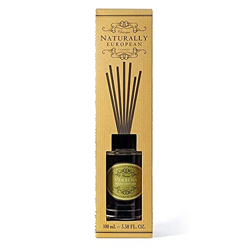 Naturally European Fragrance by Somerset Verbena Room Diffuser, 3.38 Fl Oz, Diffusers for Living Room Office, Stress Relief, Aro