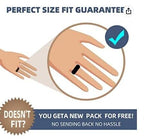 JEROOT 8mm Black Titanium Magnetic Ring for Men, 5mm Silver Pure Titanium Magnetic Ring for Women, Healing Ring with 3500 Gauss