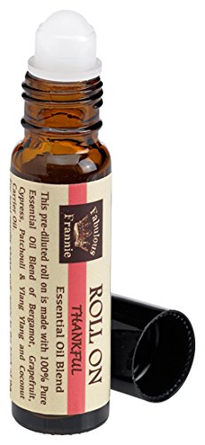 Fabulous Frannie Thankful Pre-Diluted Essential Oil Blend Roll-On Made with Pure Essentials Oils and Coconut Oil (Bergamont, Cyp
