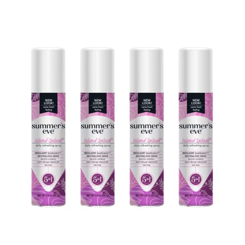 Summer s Eve Freshening Spray, Island Splash, 2 oz. (Pack of 4)