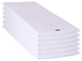 ROLLEE POLLEE White Microfiber Mat Sheets for Preschool or Daycare, Stitched Hem for Snug Fit, Super Soft and Durable (Standard 