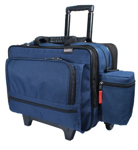 Hopkins Medical Products Rolling Med Bag with EZ-View: Waterproof, Laptop Section & Lockable File Pocket - Ultimate Mobility for
