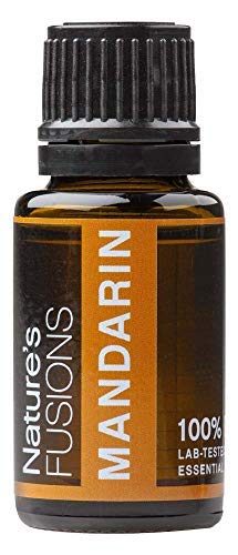Natures Fusions Mandarin, 100% Pure and Natural Essential Oils, Undiluted, Therapeutic Grade for Aromatherapy and Topical Use,