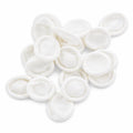Schofic AntiStatic Esd Safe Chlorinated Disposable Latex Finger Cots [Reusable Rubber Fingertips] 4 Mil Thick  White (100)