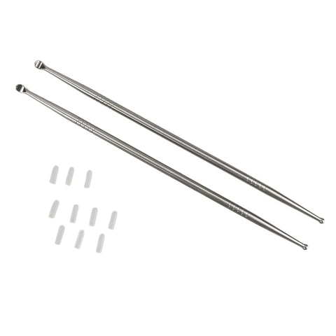 Airgoesin 2pcs Longer 7'' Tonsil Stone Remover Pick Tonsillolith Premium Tool Stainless Steel Oral Cleaner to Get Rid of Bad Bre