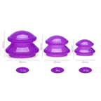 Silicone Vacuum Cupping Massage Body Cups Back Gua Sha For Cellulite & Body Treatments (3 Sizes)