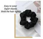 LCBD Silk Satin Sleeping Eye Mask, Black Sleep Eye Mask Night Blindfold for Women and Men, Soft Breathable Blackout Eyeshade Eye