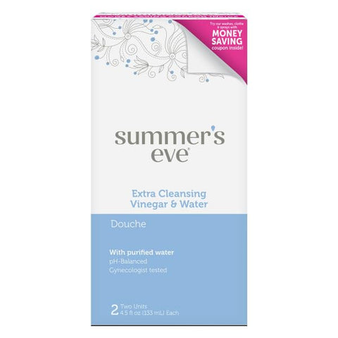 Summer's Eve Extra Cleansing Vinegar & Water Douche 2 Ct (Pack of 10)