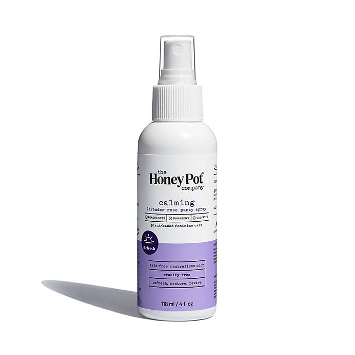 The Honey Pot Company - Refreshing Panty and Body Plant-Derived Deodorant Spray - Paraben & Sulfate Free - Jasmine Frankincense