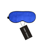 NMM Global 100% Natural Silk Sleep Eye Mask Kids, Cute Night Sleeping Mask with Adjustable Elastic Strap for Newborn (Baby Blue