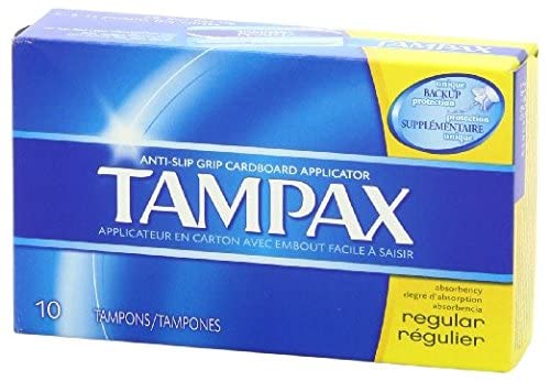 Tampax Regular Tampons with Flushable Cardboard Applicator - Regular - 10 ct