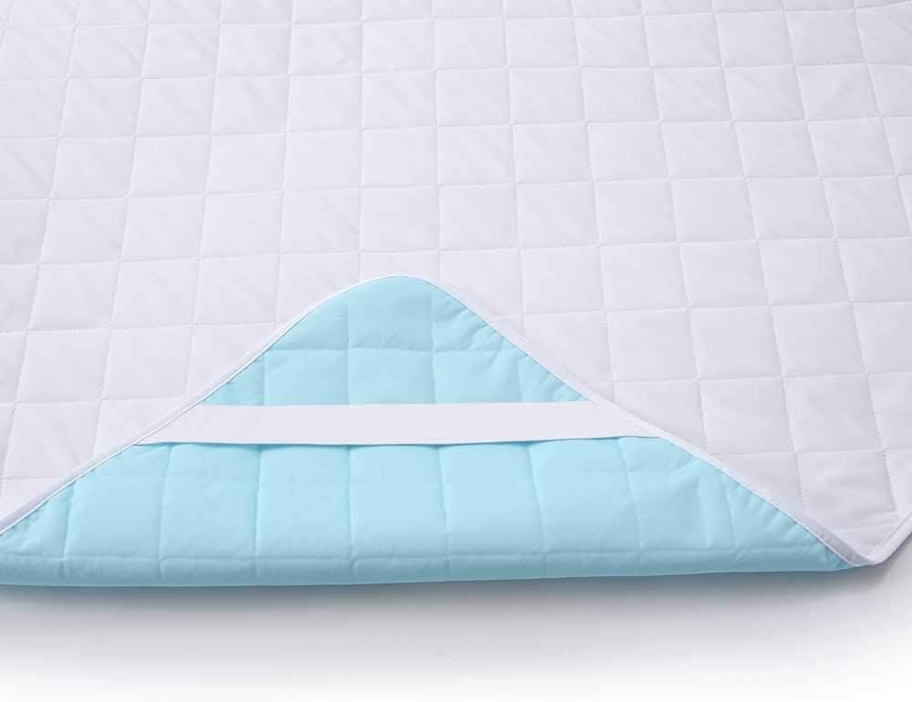 KANECH King Size Bed Pads (76x80) with Straps (1 Pack), Washable and Waterproof, Heavy Absorbency Incontinence Mattress Pad, Reu
